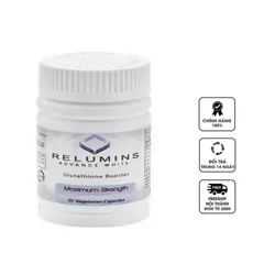 Viên uống hỗ trợ trắng da Relumins Glutathione Booster - Max Strength