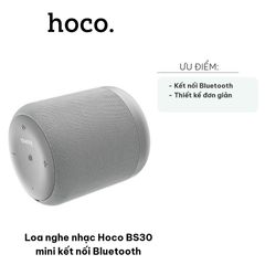 Loa Bluetooth Hoco BS30 Mini Thiết Kế Hiện Đại - Âm Thanh Chất Lượng Cao, Kết Nối Nhanh, Phù Hợp Cho Du Lịch và Học Online