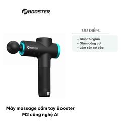 Máy Massage Cầm Tay Booster M2 - Công Nghệ AI Thông Minh, 6 Đầu Massage, Pin 2500mAh, Thiết Bị Thư Giãn Tại Nhà
