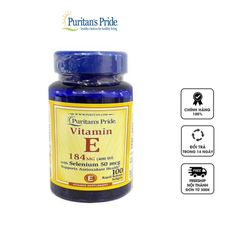 Viên uống vitamin e 400IU và 50 mcg selen Puritan's Pride