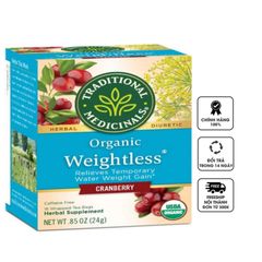 Trà thảo mộc Organic Weightless Cranberry hỗ trợ giảm cân
