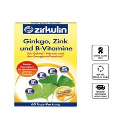 Viên uống hỗ trợ bổ não Zirkulin Ginkgo Zink und B-Vitamine