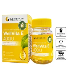 Viên uống WellVita E 400IU hỗ trợ cải thiện nội tiết