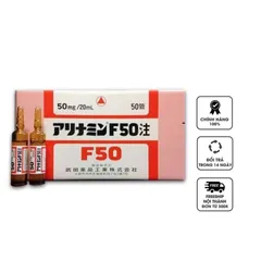 Tỏi tiêm Nhật Bản Alinamin F50 dạng ống hỗ trợ tăng đề kháng
