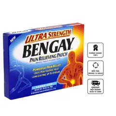 Miếng dán hỗ trợ giảm đau BenGay Ultra Strength của Mỹ