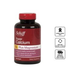 Viên uống Super Calcium - Magnesium Schiff 90 viên của Mỹ