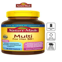 Vitamin tổng hợp cho nữ Nature Made Multi For Her 50+