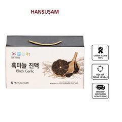 Nước Tỏi Đen Hansusam - Hỗ Trợ Tăng Cường Đề Kháng, Bổ Sung Kháng Sinh Tự Nhiên, Hộp 30 Gói x 50ml