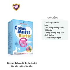Sữa non Colosmulti Biotic cho trẻ táo bón - Dinh dưỡng cải thiện tiêu hóa và sức khỏe cho bé từ 6 tháng tuổi