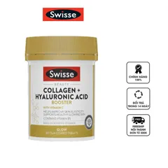 Viên uống đẹp da Swisse Beauty Collagen + Hyaluronic Acid