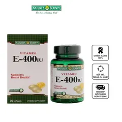 Viên uống Vitamin E 400IU Nature's Bounty hộp 30 viên của Mỹ