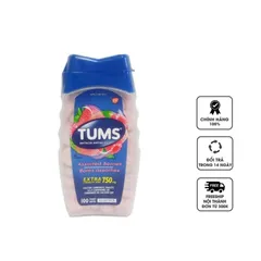 Viên hỗ trợ tiêu hóa, dạ dày Tums Extra Strength 750