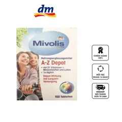 Vitamin tổng hợp của Đức Mivolis A-Z Depot cho người dưới 50 tuổi