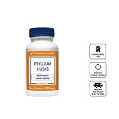Viên uống hỗ trợ tiêu hóa The Vitamin Shoppe Psyllium Husks