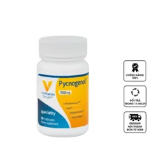 Viên uống hỗ trợ chống oxy hóa, đẹp da The Vitamin Shoppe Pycnogenol 100 MG