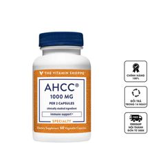 Viên uống hỗ trợ tăng đề kháng The Vitamin Shoppe AHCC 1000mg