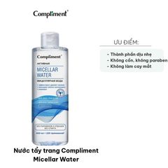 Nước tẩy trang Compliment Micellar Water 400ml - Làm sạch da, dịu nhẹ, phù hợp cho mọi loại da, không cay mắt, an toàn cho da nhạy cảm