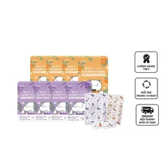 Miếng Dán Thông Mũi Hamsoa Hàn Quốc Cho Bé - Hương Lavender & Cam, Tinh Dầu Thiên Nhiên, Giúp Ngủ Ngon, Hộp 10 Miếng