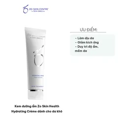 Kem Dưỡng Ẩm Zo Skin Health Hydrating Crème 58g - Hỗ Trợ Phục Hồi Da Khô, Giảm Kích Ứng, Làm Dịu Da Mịn Màng Tươi Sáng