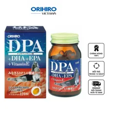 Viên uống DPA + DHA + EPA + Vitamin E Orihiro của Nhật