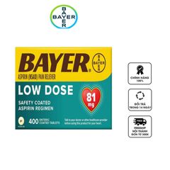 Viên uống Bayer Low Dose As.pirin 81mg