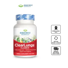Clearlungs formula 120 viên - Hỗ trợ thải độc phổi