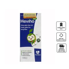 Siro Heviho Giảm Ho Cho Trẻ Từ 6 Tháng Tuổi - Hỗ Trợ Làm Ấm Họng, Giải Cảm, Tiêu Đờm, Tăng Cường Sức Đề Kháng 100ml