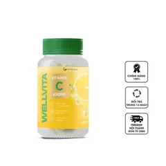 Viên uống hỗ trợ tăng cường sức khỏe WellVita Vitamin C