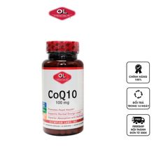 Viên Uống Hỗ Trợ Sức Khỏe Tim Mạch COQ10 100mg Olympian Labs - Bổ Sung Năng Lượng, Cải Thiện Sức Khỏe Tim Mạch Từ Chiết Xuất Dầu Oliu