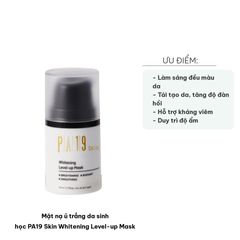 Mặt nạ ủ trắng da sinh học PA19 Skin Whitening Level-up - Vitamin C, chống lão hóa, dưỡng ẩm, cho làn da tươi sáng, rạng rỡ 50ml