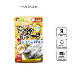 Viên uống Nattokinase DHA & EPA JGSC Nhật Bản - Tăng cường trí nhớ và sức khỏe cho người lớn, thành phần từ đậu lên men natto