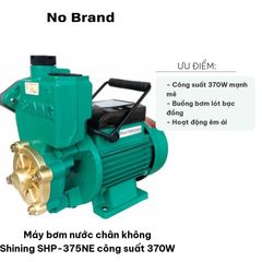 Máy bơm nước chân không Shining SHP-375NE 370W - Bơm giếng, hút nước sinh hoạt, áp lực cao đến 40m, tiện dụng cho gia đình