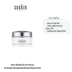 Kem Dưỡng Ẩm Tái Tạo Da Soskin Energizing Moisturizing Cream 50ml - Phục Hồi Da Mệt Mỏi, Duy Trì Độ Ẩm, Làm Chậm Lão Hóa