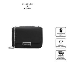 Túi Charles & Keith Chain Strap Shoulder Bag CK2-80670517-8 Noir