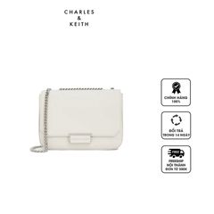 Túi Charles & Keith Chain Strap Shoulder Bag CK2-80670517-8 White