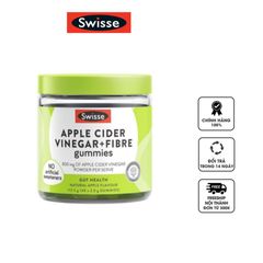 Kẹo dẻo giấm táo hỗ trợ giảm cân Swisse Apple Cider Vinegar & Fibre