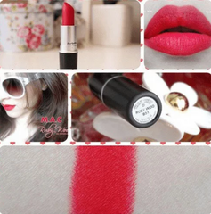 Son MAC Ruby Woo - Đỏ Siêu Lì, Bóng Đẹp Tự Nhiên, Son Môi Chuyên Nghiệp Phù Hợp Với Tất Cả Dịp