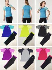 Bộ quần áo tập gym nữ năng động & khỏe khoắn - Chất liệu thun co giãn, nhiều màu sắc, phù hợp cho luyện tập thể dục thể thao