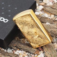 Bật Lửa Zippo 1652B Venetian Slim Brass - Bật Lửa Chống Gió, Thiết Kế Sang Trọng Từ Đồng, Tinh Tế Phong Cách Ý