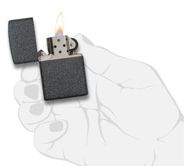 Bật lửa Zippo 211 Iron Stone - Bật Lửa Kim Loại Sang Trọng, Thiết Kế Đơn Giản, Chống Gió Chất Lượng Cao