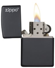 Bật Lửa Zippo 218ZL Logo Đen Mờ - Bật Lửa Chất Liệu Kim Loại, Thiết Kế Tối Giản Và Đẹp Mắt, Quà Tặng Nam Tính