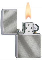Bật Lửa Zippo 28182 Diagonal Weave - Mạ Chrome Đánh Vân 3D Nổi Bật, Quà Tặng Khắc Tên, Hàng Chính Hãng