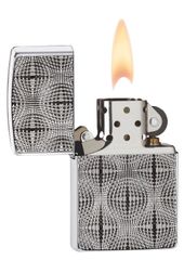 Bật Lửa Zippo 28835 Armor Chrome Lấp Lánh - Bật Lửa Khắc 3D Độc Đáo cho Người Sưu Tập và Yêu Thích Thời Trang