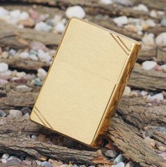 Bật Lửa Zippo Vintage Brushed Brass Màu Vàng Xước - Đẳng Cấp Cổ Điển Cho Tín Đồ Zippo - Quà Tặng Sang Trọng
