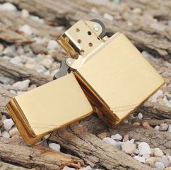 Bật Lửa Zippo Vintage Brushed Brass Màu Vàng Xước - Đẳng Cấp Cổ Điển Cho Tín Đồ Zippo - Quà Tặng Sang Trọng