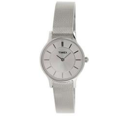 Đồng hồ Timex T2P167 Ladies Premium Silver Watch cho nữ