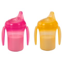 Bộ 2 cốc tập uống chống đổ có quai Upass UP0189HV (hồng, vàng)