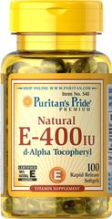Vitamin E tự nhiên 400 iu Puritan Pride d-Alpha Tocopheryl