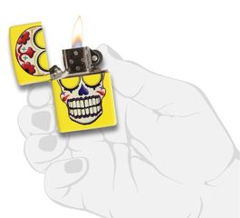 Bật Lửa Zippo Skull Lighters Lemon 24894 - Thiết Kế Độc Đáo Màu Vàng Chanh, Tín Đồ Zippo Nên Sở Hữu