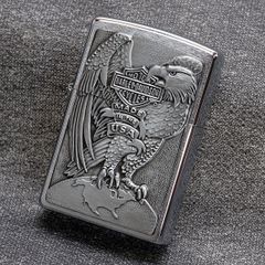 Bật Lửa Zippo Classic Harley Davidson Eagle & Globe 200HD.H231 - Phong Cách Cổ Điển, Đượm Hơi Đậm Cá Tính, Hàng Chất Lượng Từ Mỹ